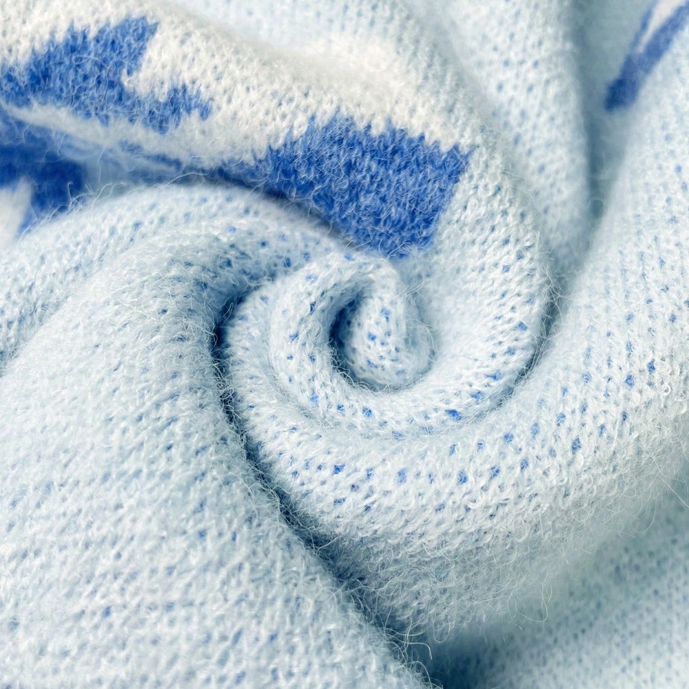 Bowknot Pattern Long Sleeve Knit Sweater - Picture 6 of 8